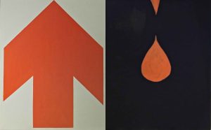 Up and down (Diptyque 41X66cm)